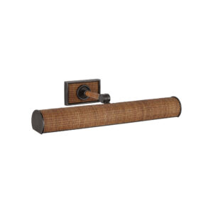 Halwell 18" Picture Light (Bronze and Rattan)