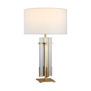 Malik Large Table Lamp (Brass and Crystal)