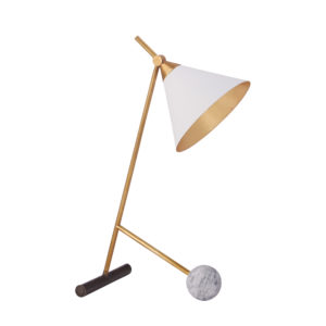 Cleo Table Lamp (Bronze and Brass)