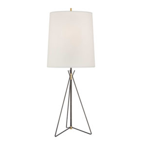 Tavares Large Table Lamp (Aged Iron and Brass)