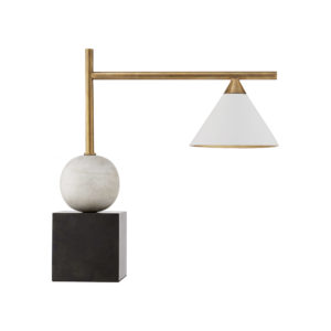 Cleo Desk Lamp (Bronze and Brass)