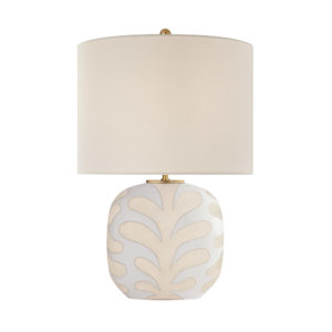 Parkwood Medium Table Lamp (Natural Bisque and New White)