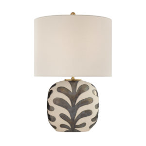Parkwood Medium Table Lamp (Natural Bisque and Black Pearl)