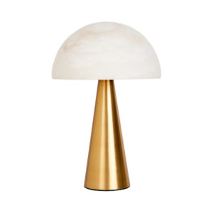 Felix Table Lamp (Alabaster and Brass)