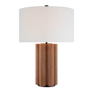 Vellig Medium Table Lamp (Terracota Stained Concrete)