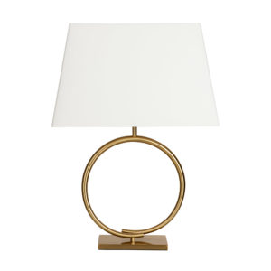 Memento Twist Circle Table Lamp (Brass)
