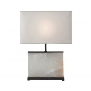 Como Table Lamp (Alabaster and Bronze)