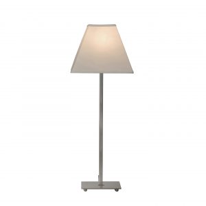 Square Table Lamp (Brushed Nickel)