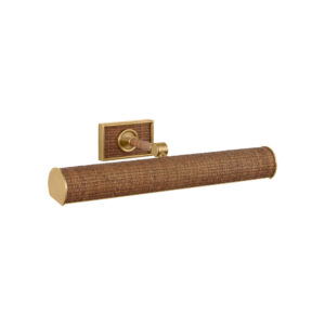 Halwell 18" Picture Light (Brass and Rattan)