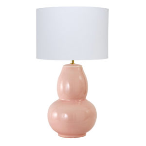 Gourd Small Table Lamp (Shiny Pink)