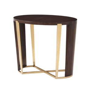 Adelyn Side Table (Mahogany and Brass)